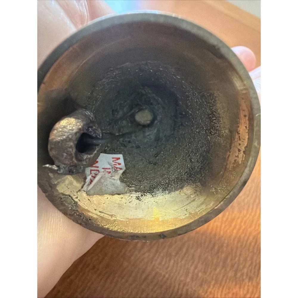 Vintage Small Brass Owl Bell 3.5